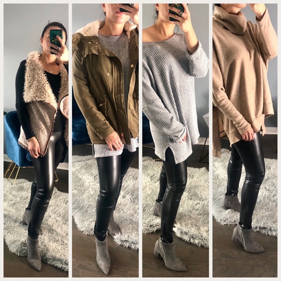 ◾️Vegan leather leggings - Picture 5 of 7